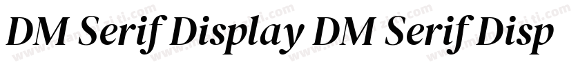 DM Serif Display DM Serif Display字体转换